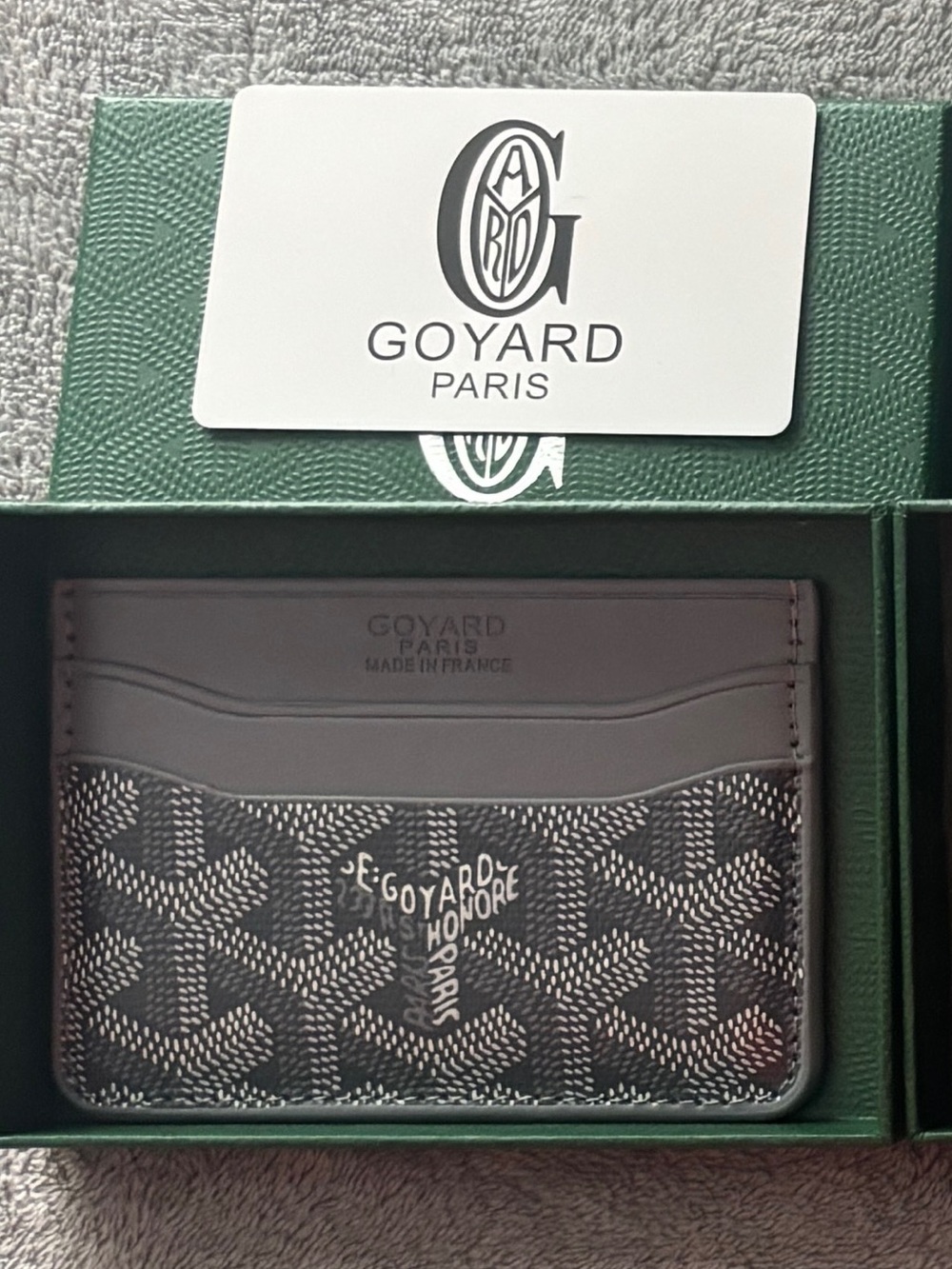 Goyard Gray Monogram Card Holder